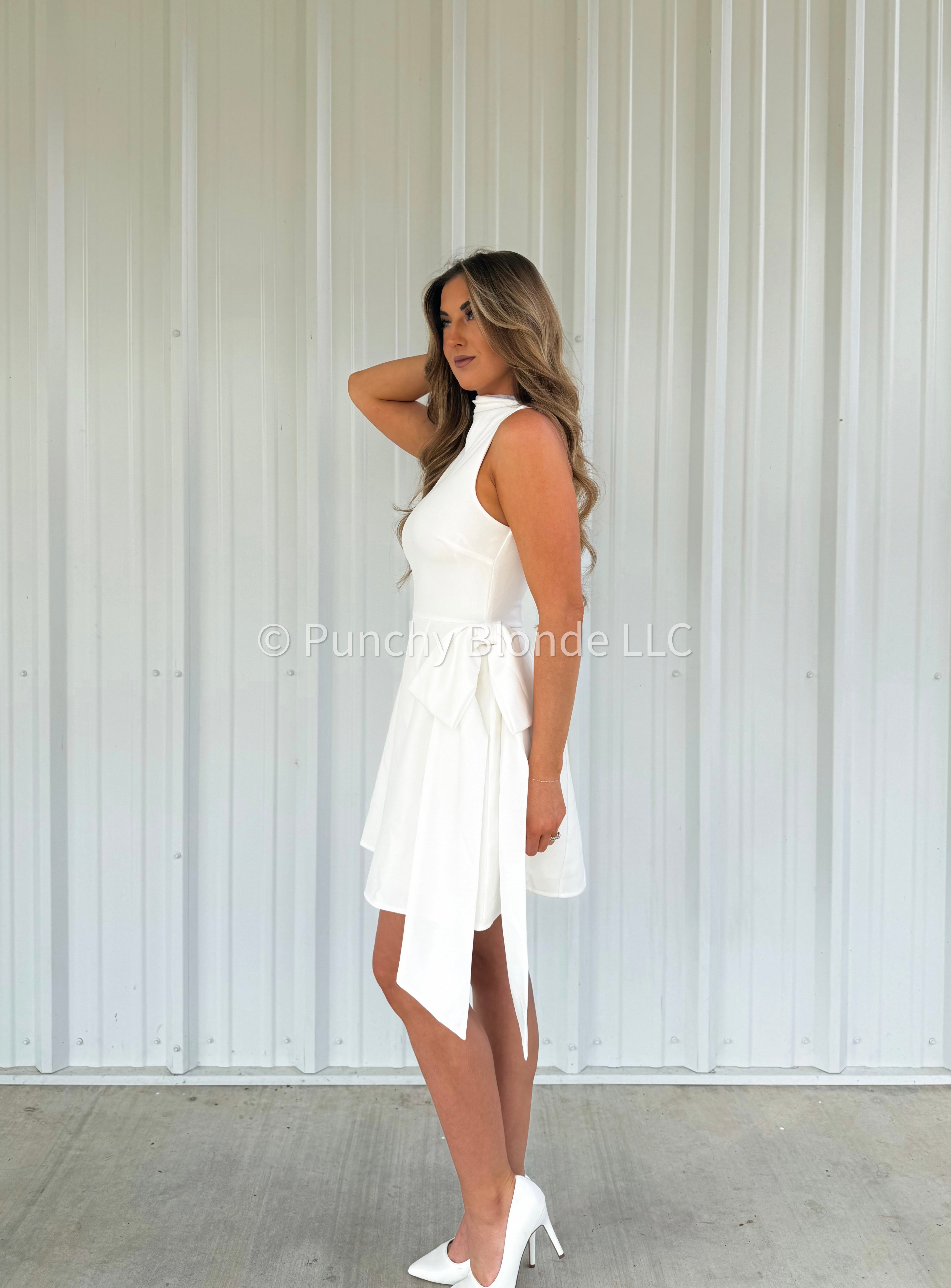 Classy Bride Mini Dress