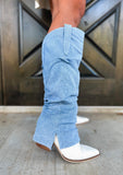 Denim Cowgirl Boots