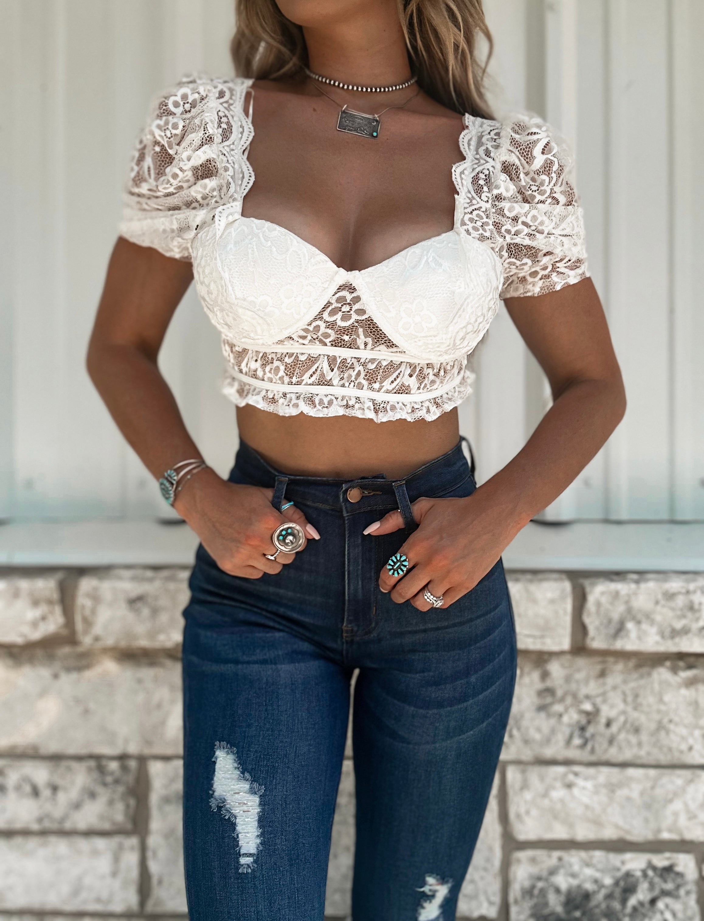Dream Chaser Lace Crop Top