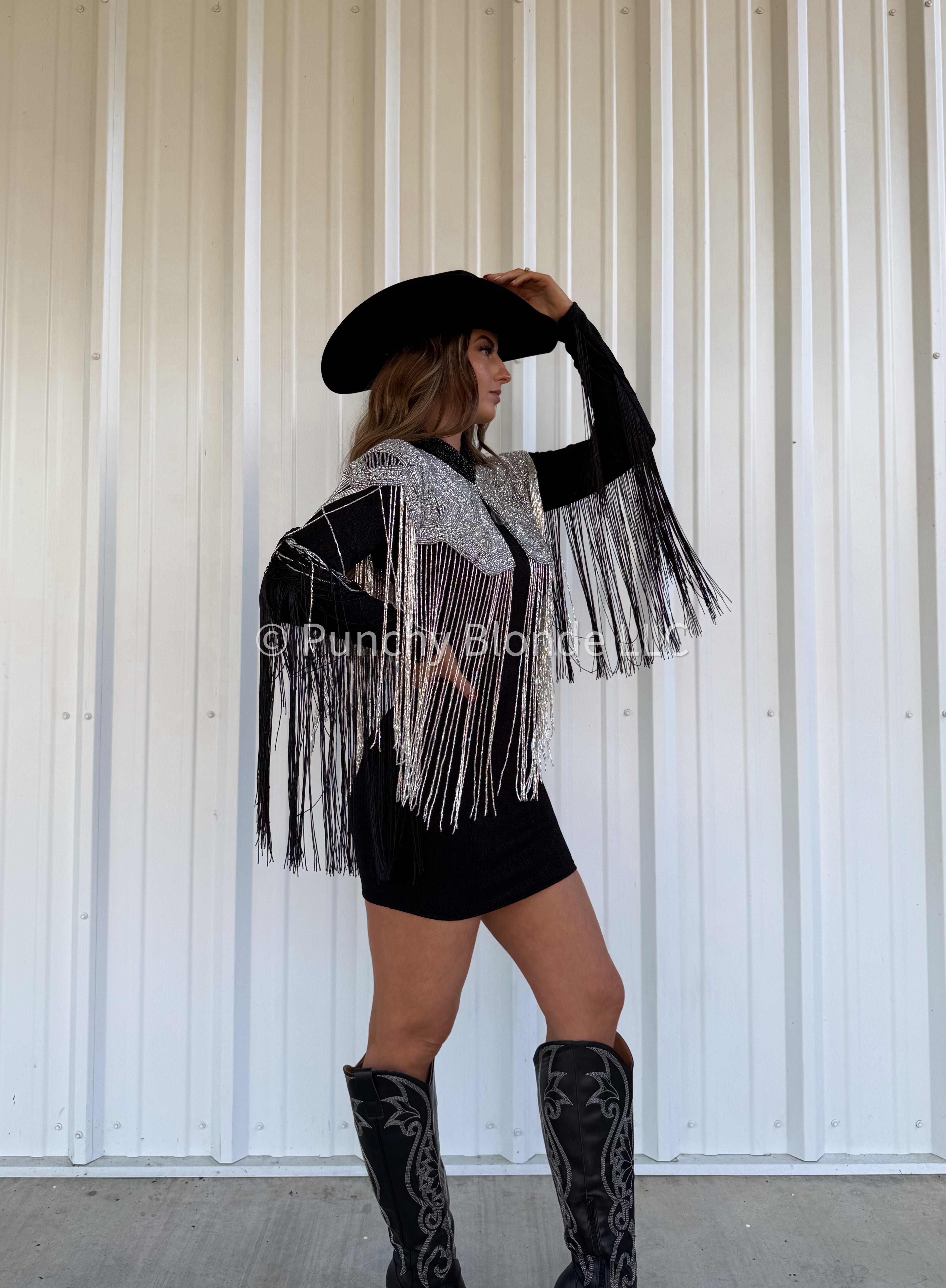 Silver Luxe Crystal Cape