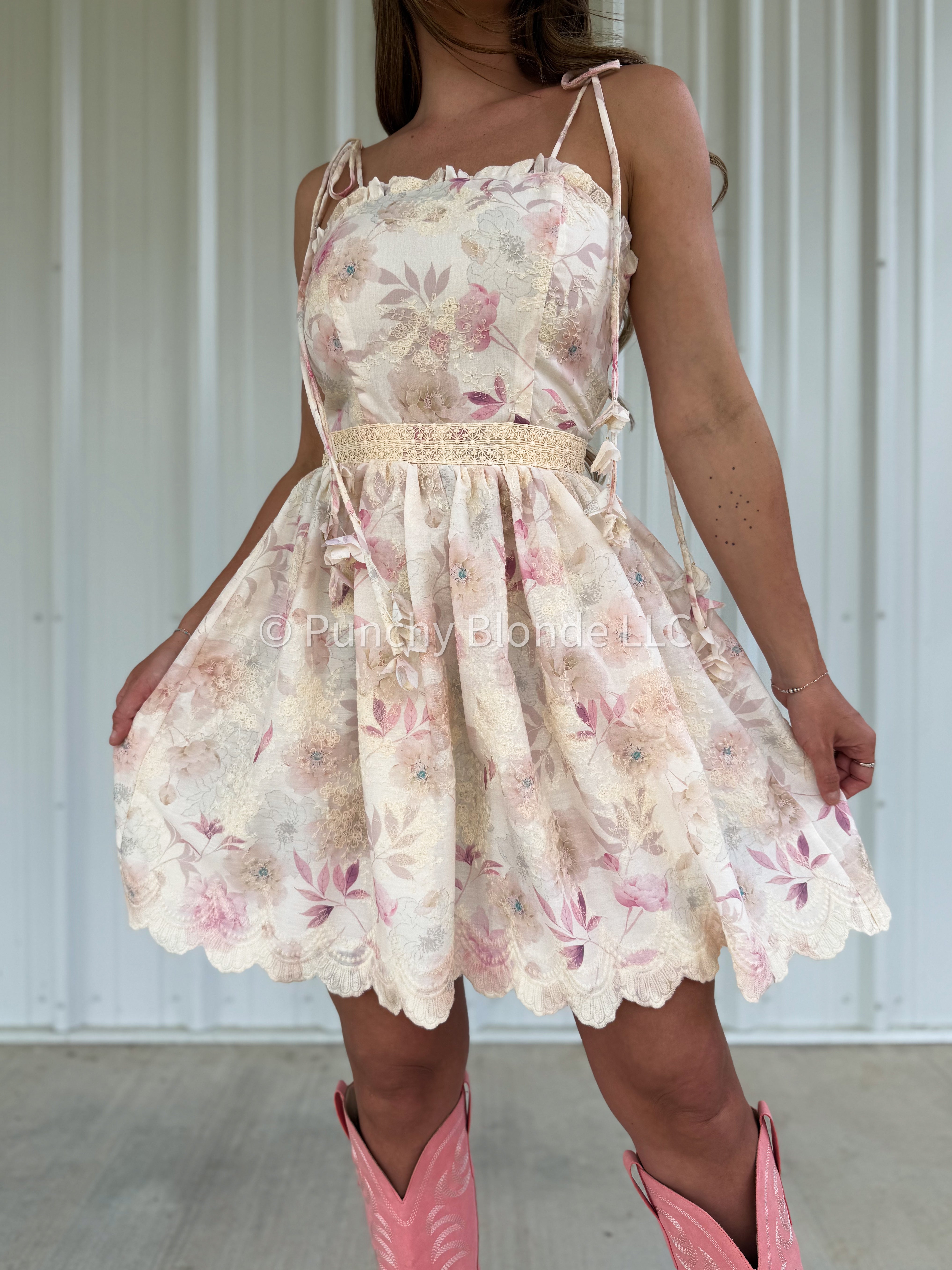Petal Sunrise Mini Dress