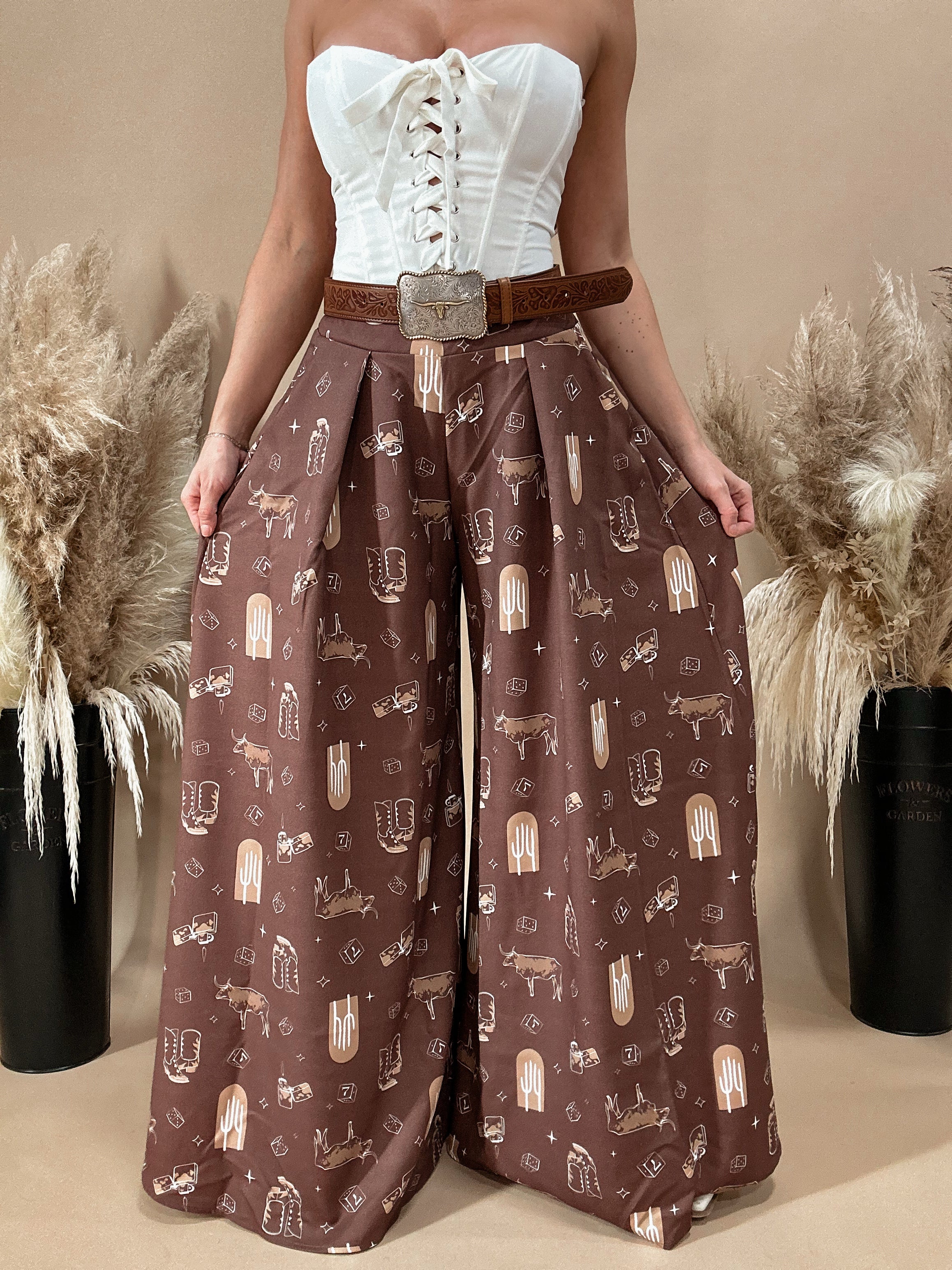 Cowpoke Wide Leg Pants