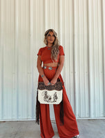 Rodeo Hair On Hide Fringe Purse