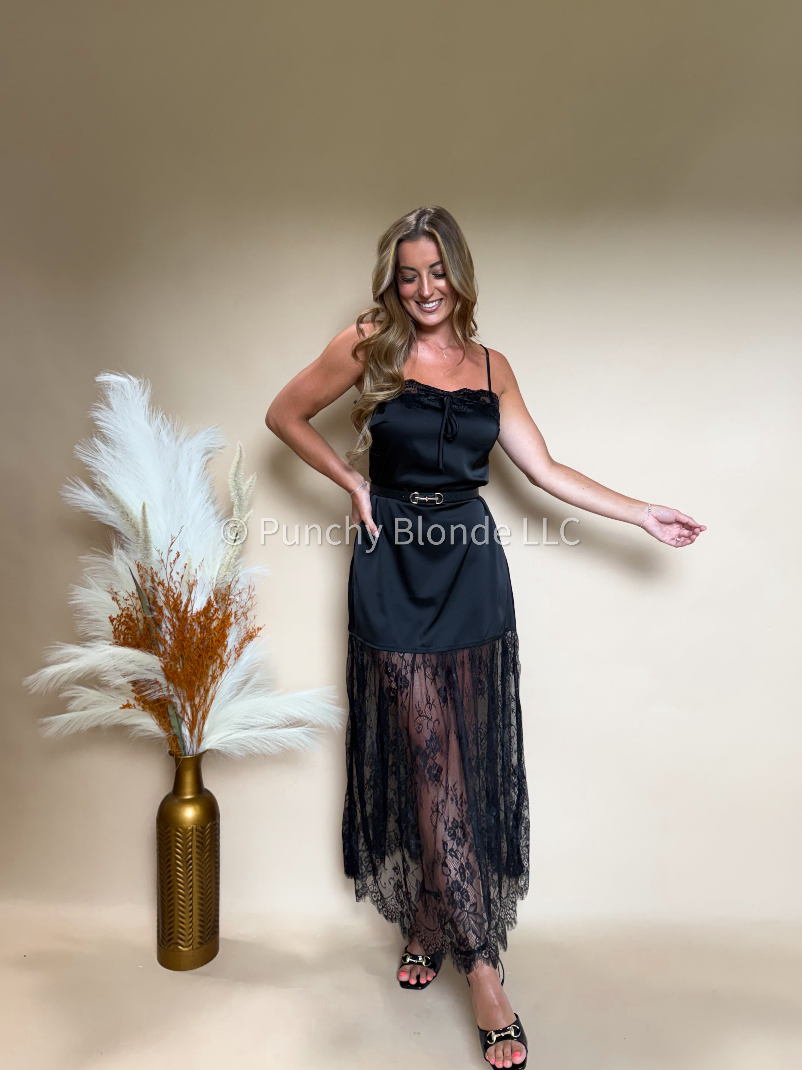 Satin Secret Maxi Dress