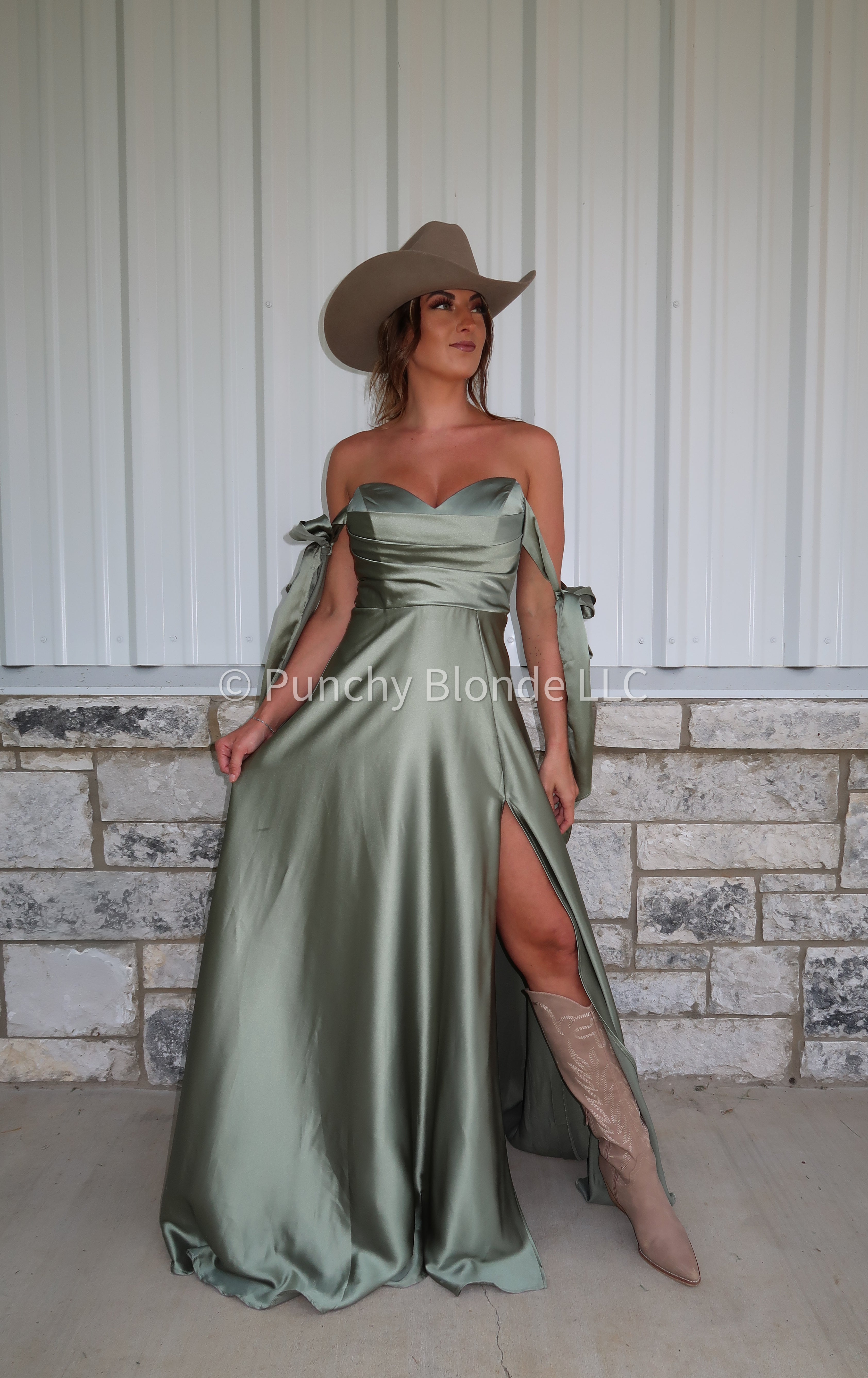 Woodlands Satin Dress
