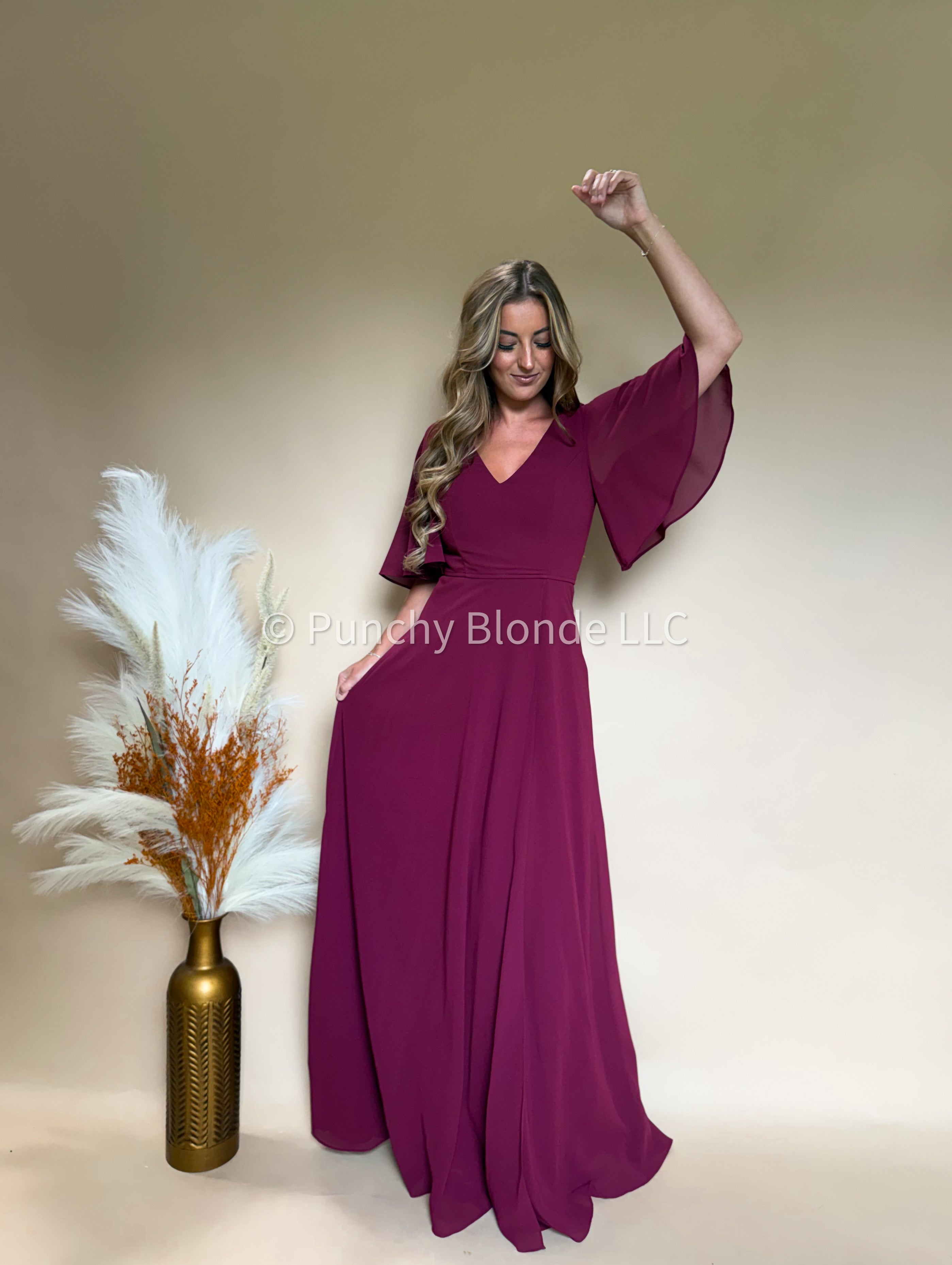 Strawberry Wine Maxi Dress
