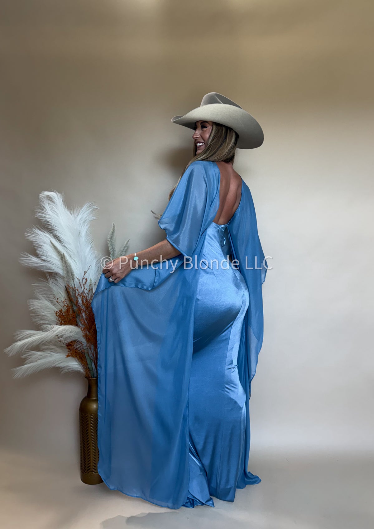 Blue Bliss Cape Dress