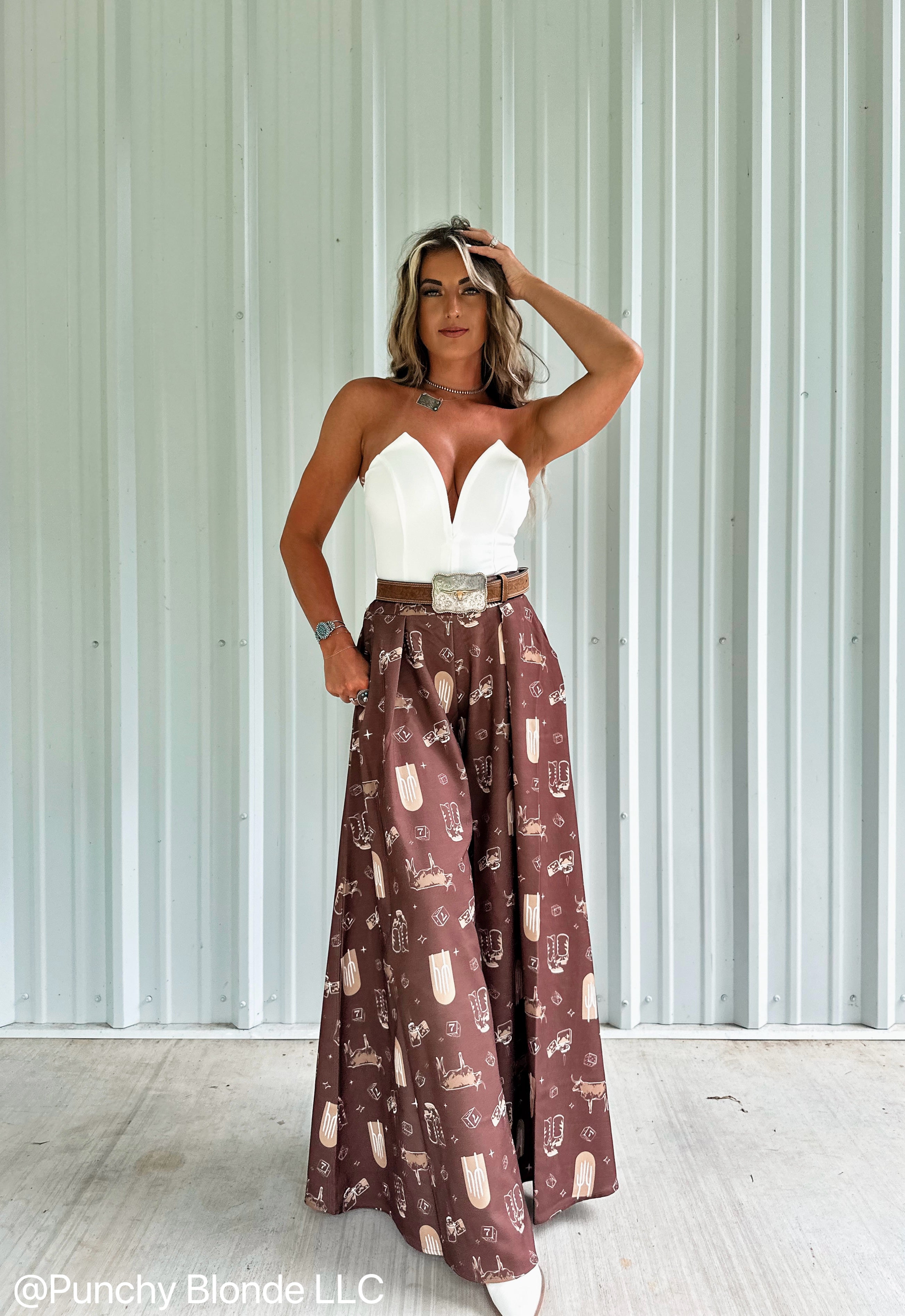 Cowpoke Wide Leg Pants