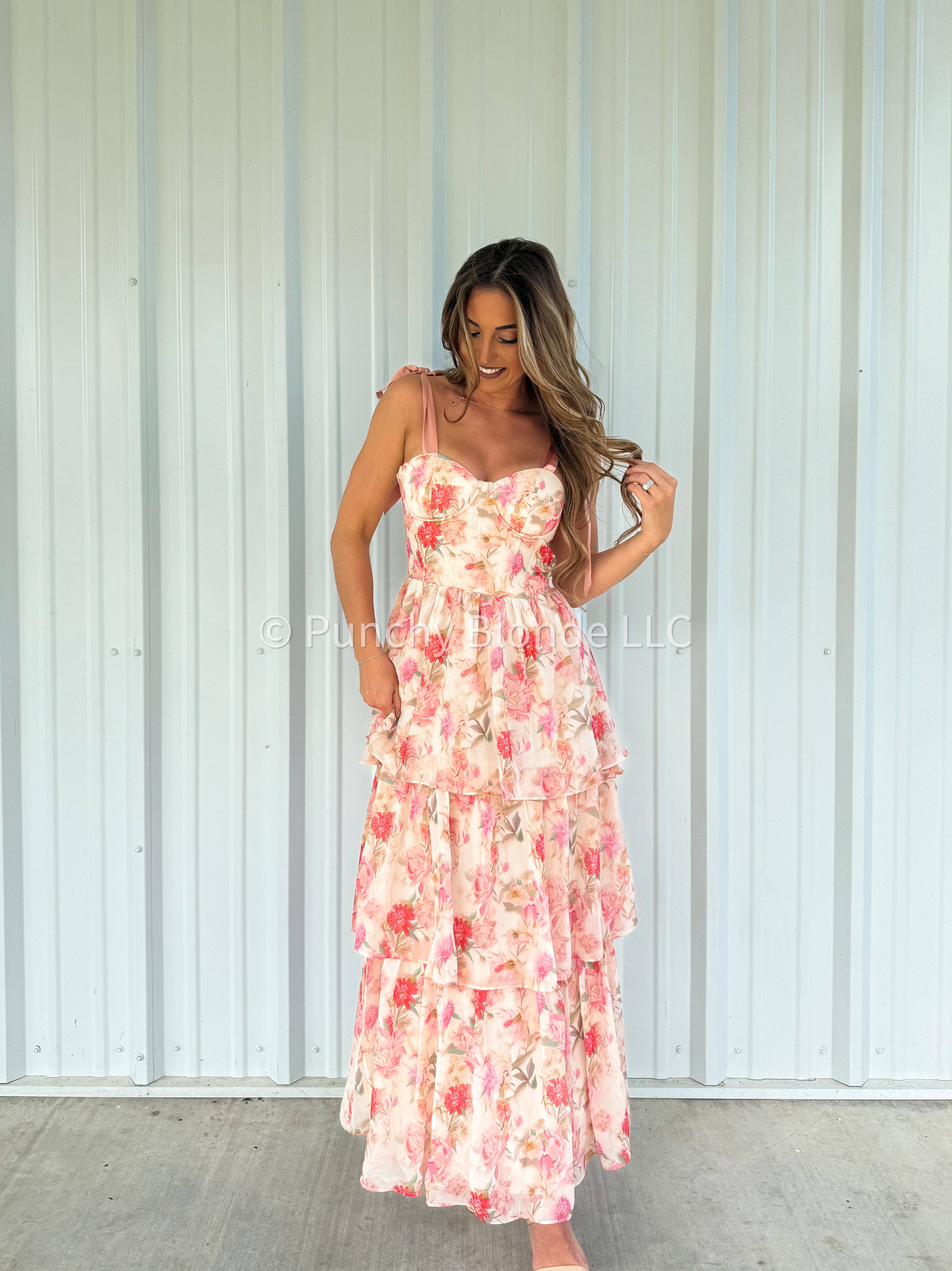 Romantic Garden Maxi Dress