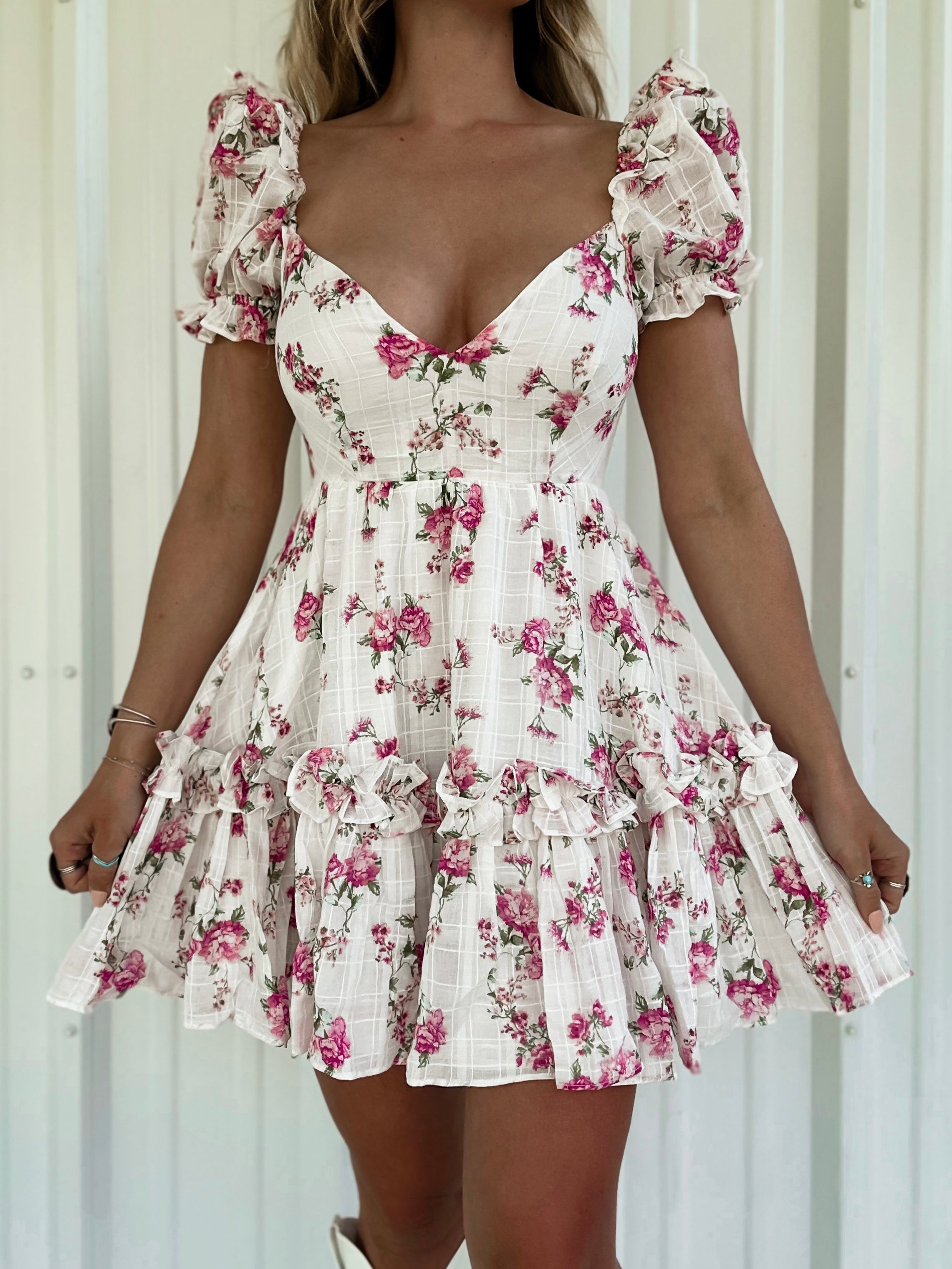 French Rose Mini Dress