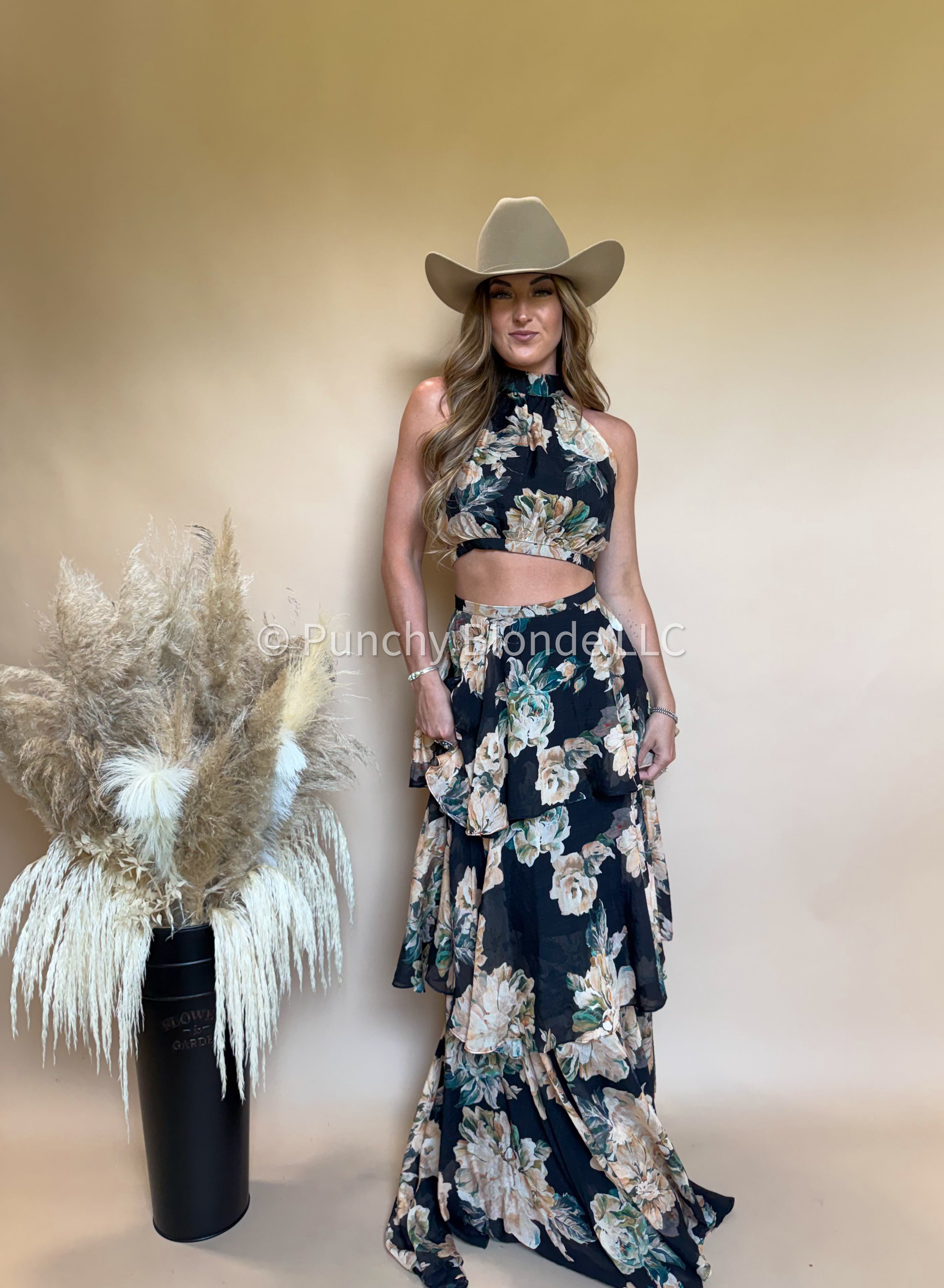 Black Dahlia Two Piece Set
