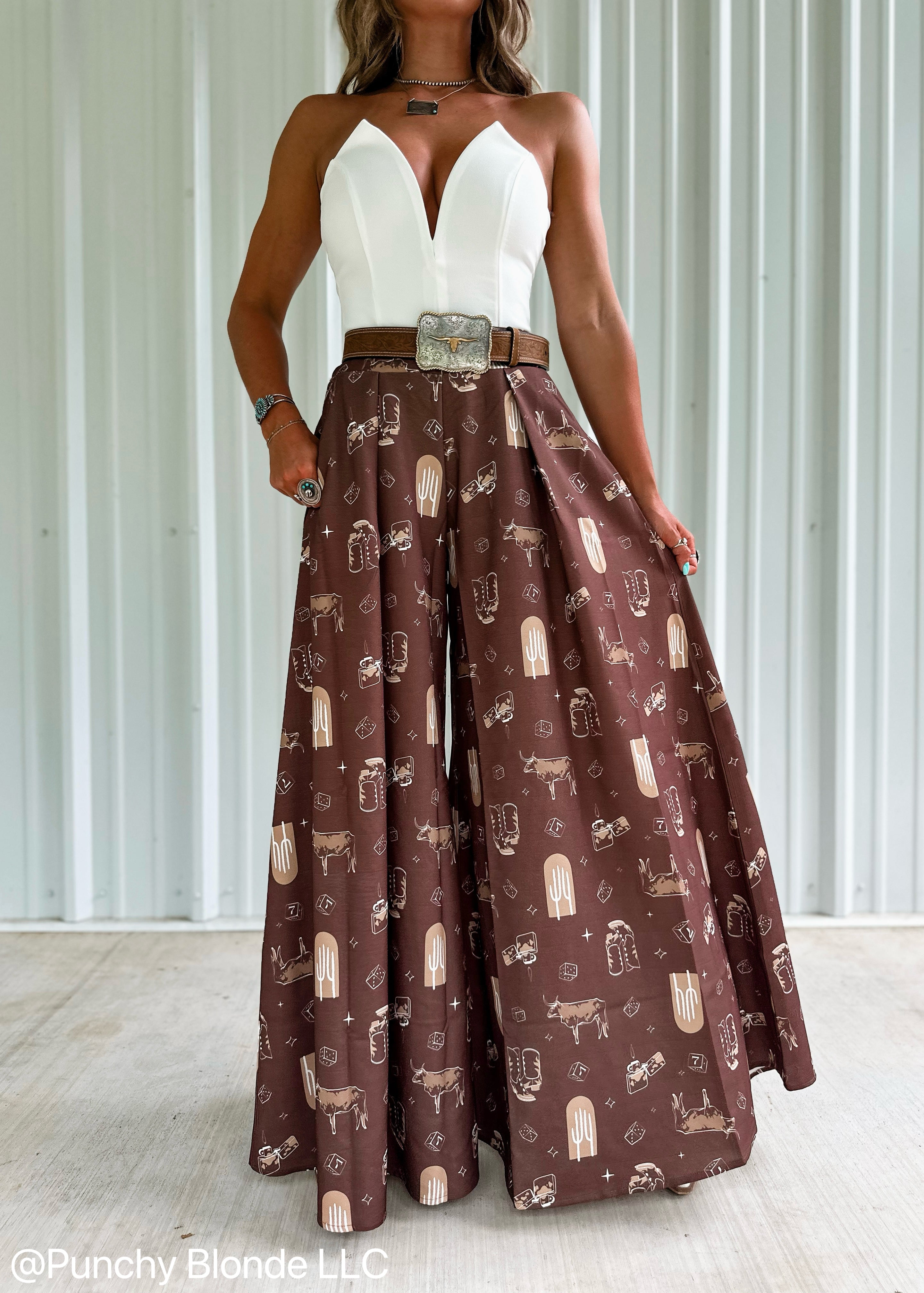 Cowpoke Wide Leg Pants