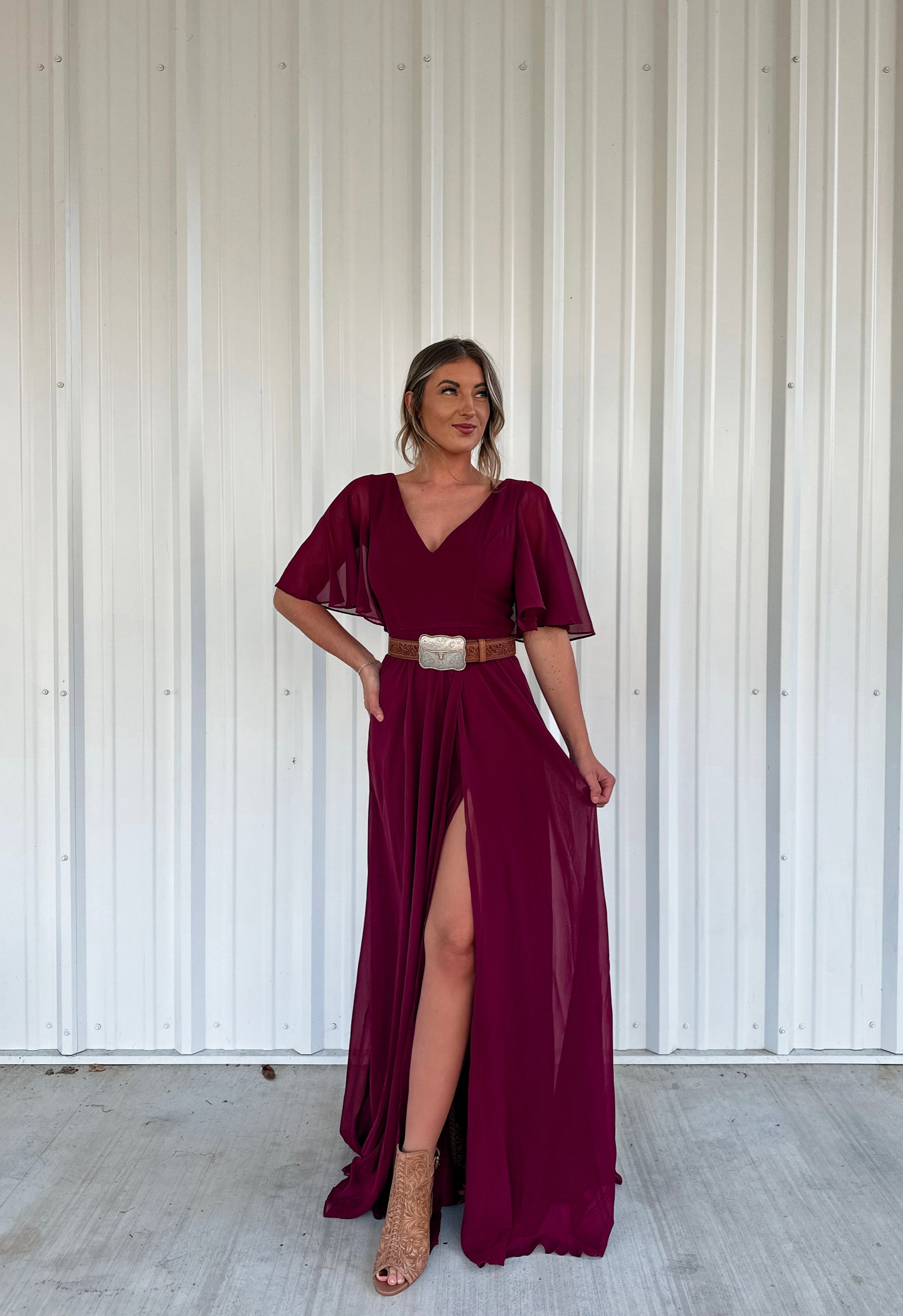 Strawberry Wine Maxi Dress