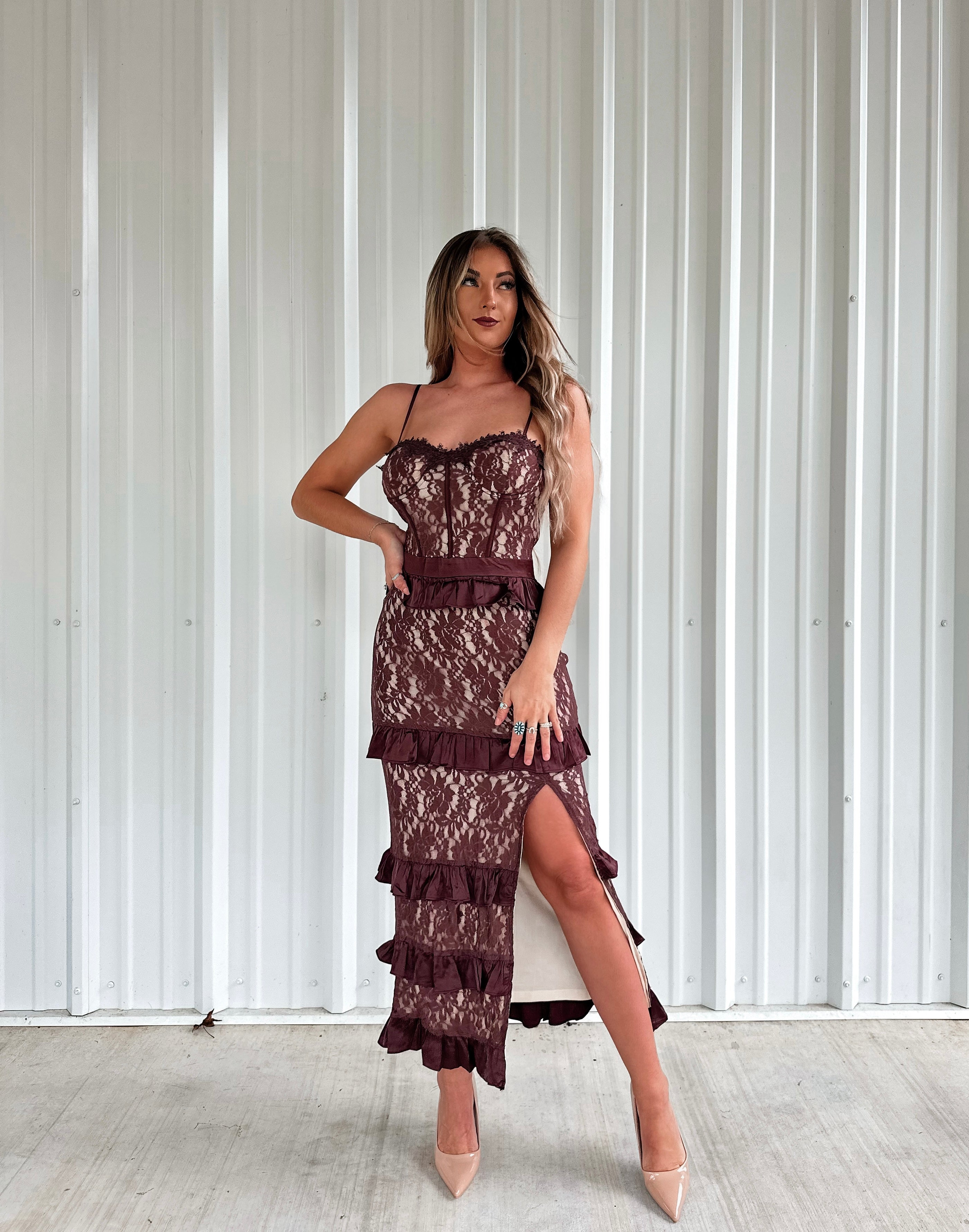 Laced In Elegance Maxi Dress