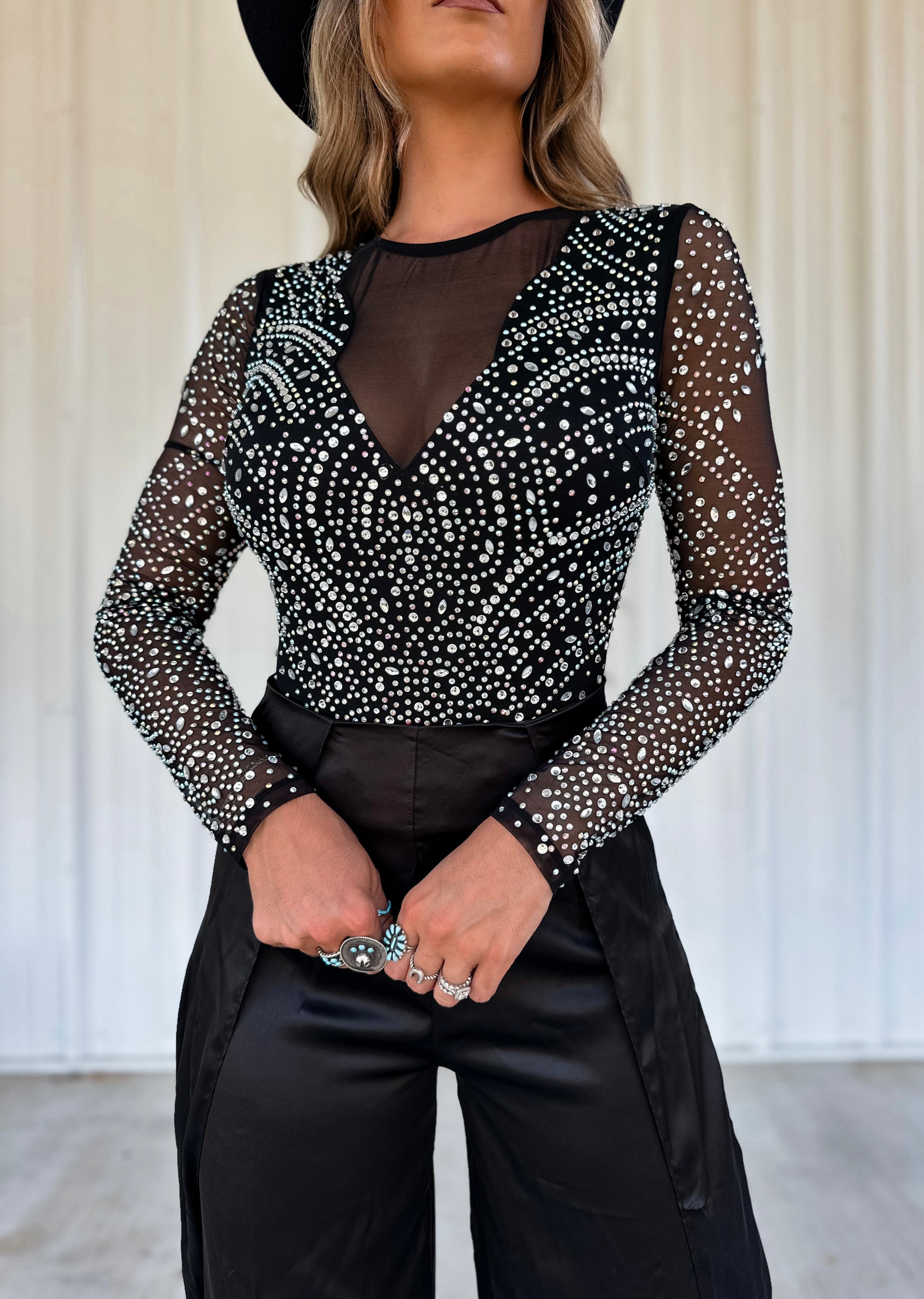 Jackpot Rhinestone Bodysuit