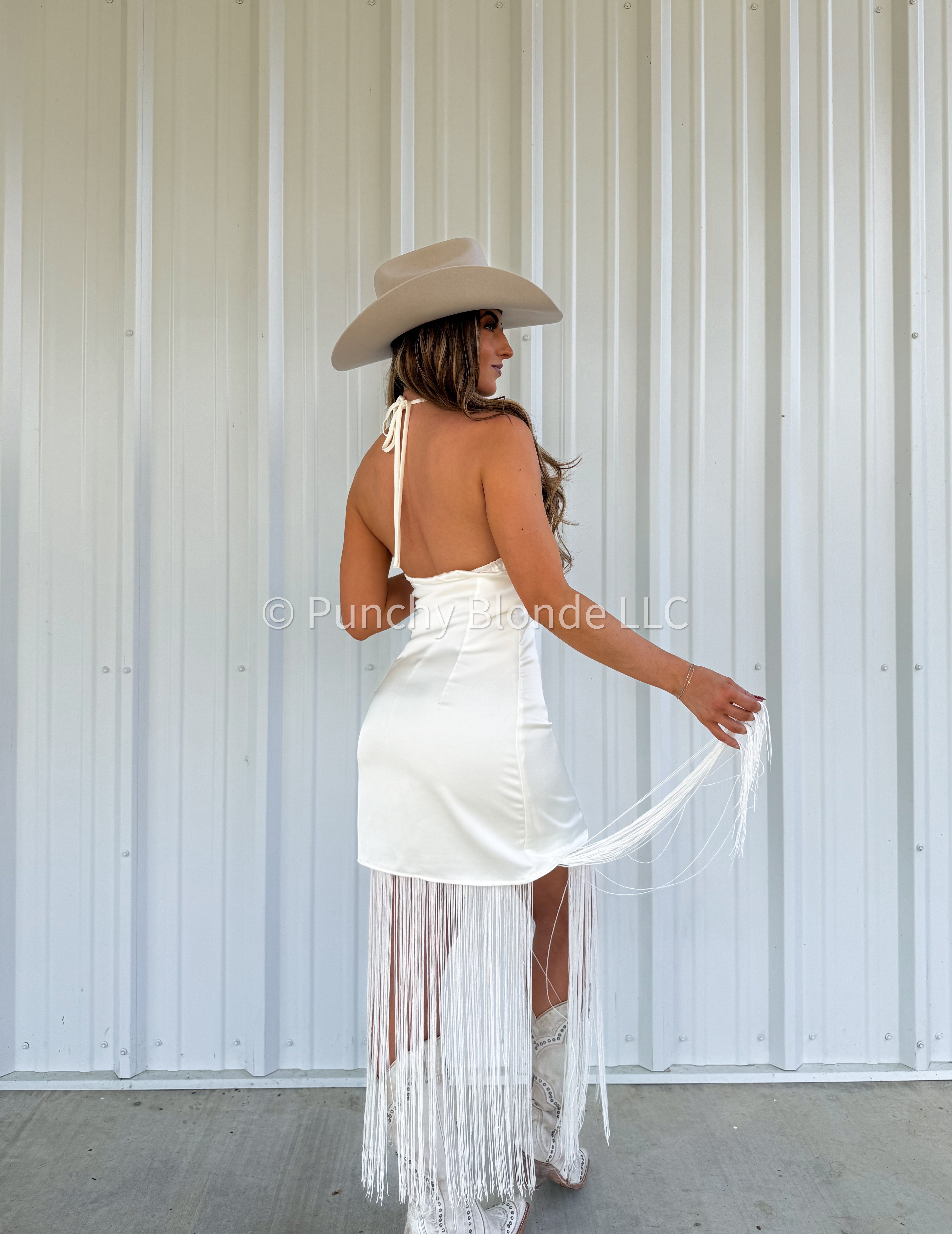Classy Bride Fringe Dress