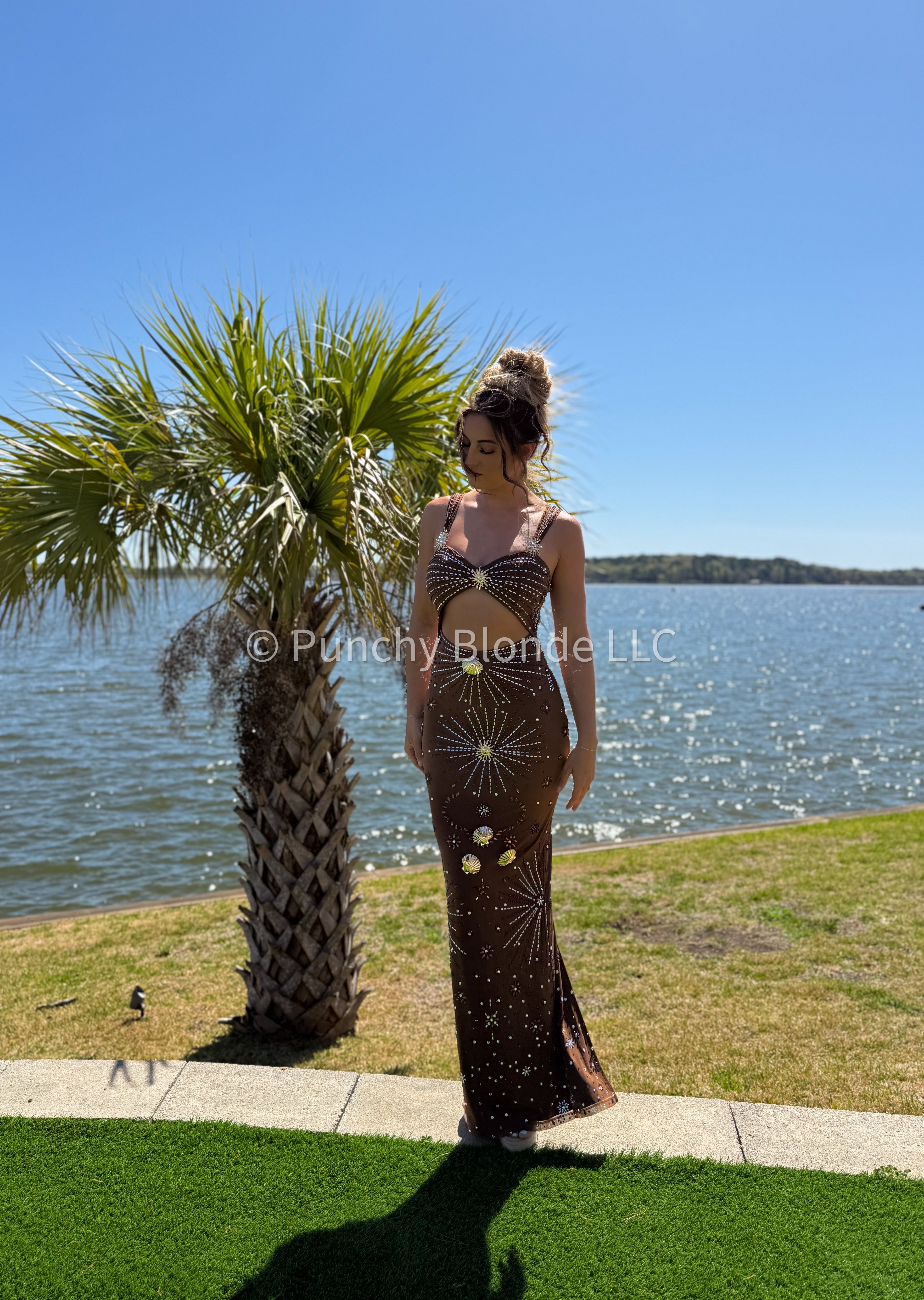 Mocha Mermaid Maxi Dress