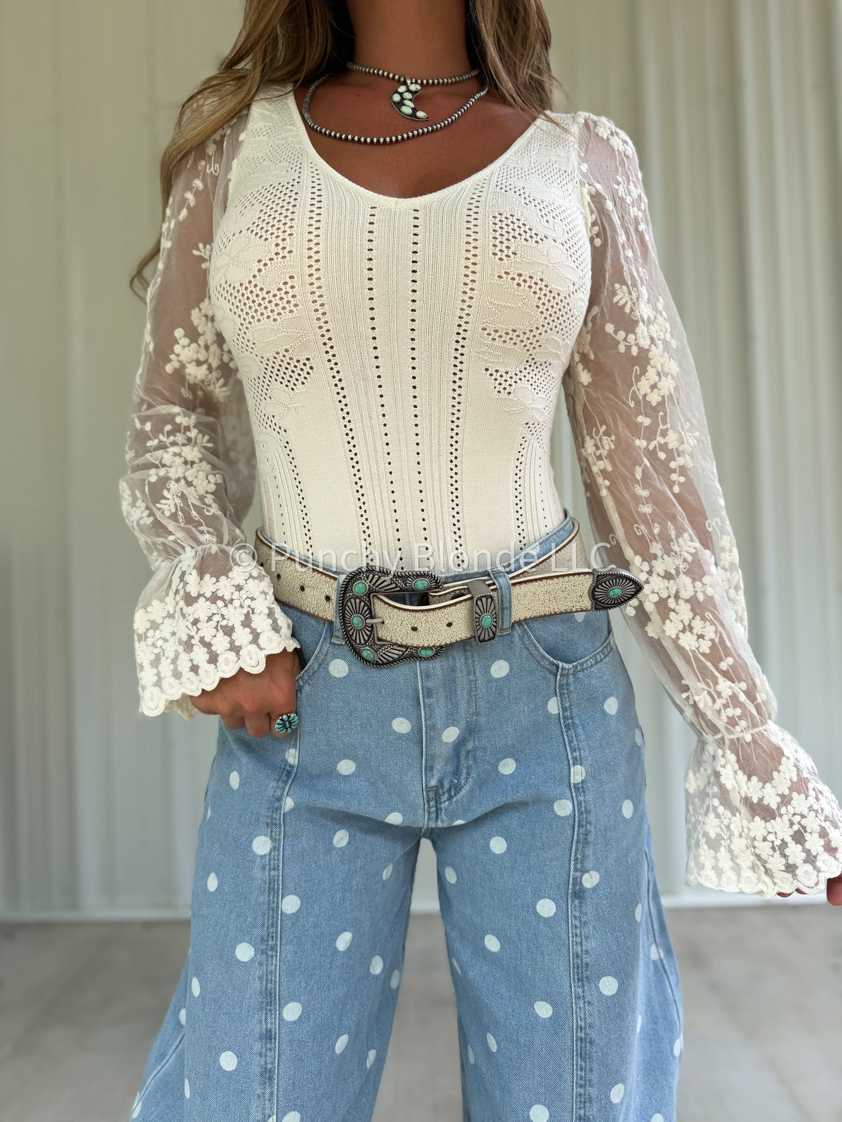 Petal & Puff Cream Bodysuit