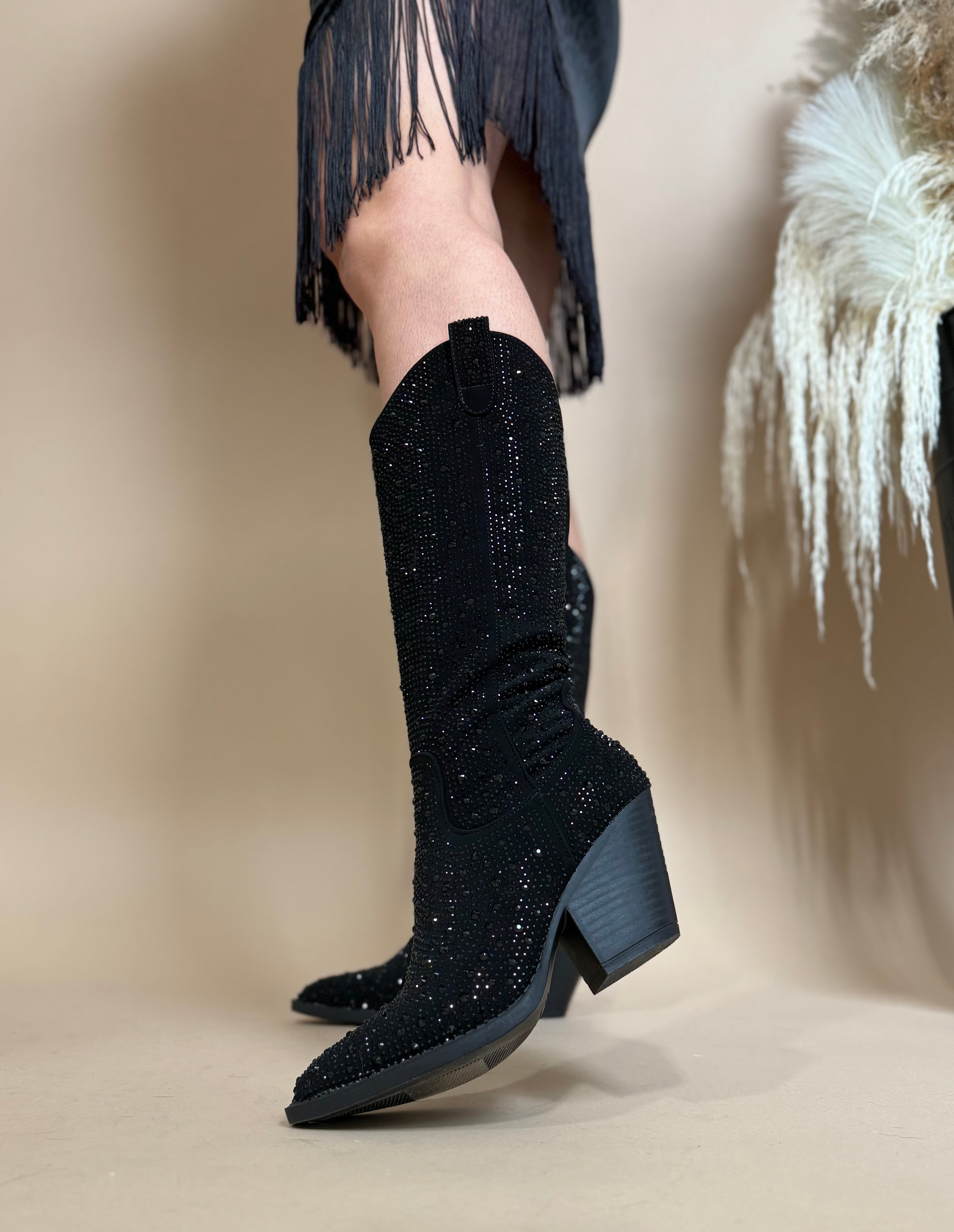 Gunsmoke Rhinestone Cowgirl Boots