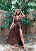 Whiskey Bent Metallic Dress