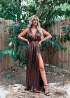 Whiskey Bent Metallic Dress