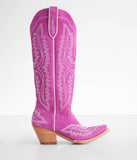 Casanova Haute Pink Suede Western Boots