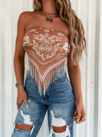 Paisley Brown Bandana Top
