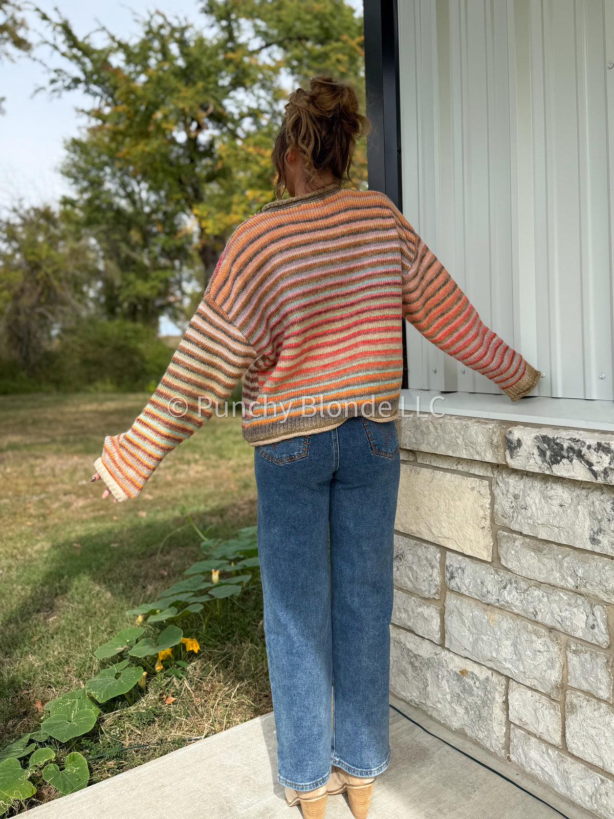 Sweater Weather Stripe Cardigan