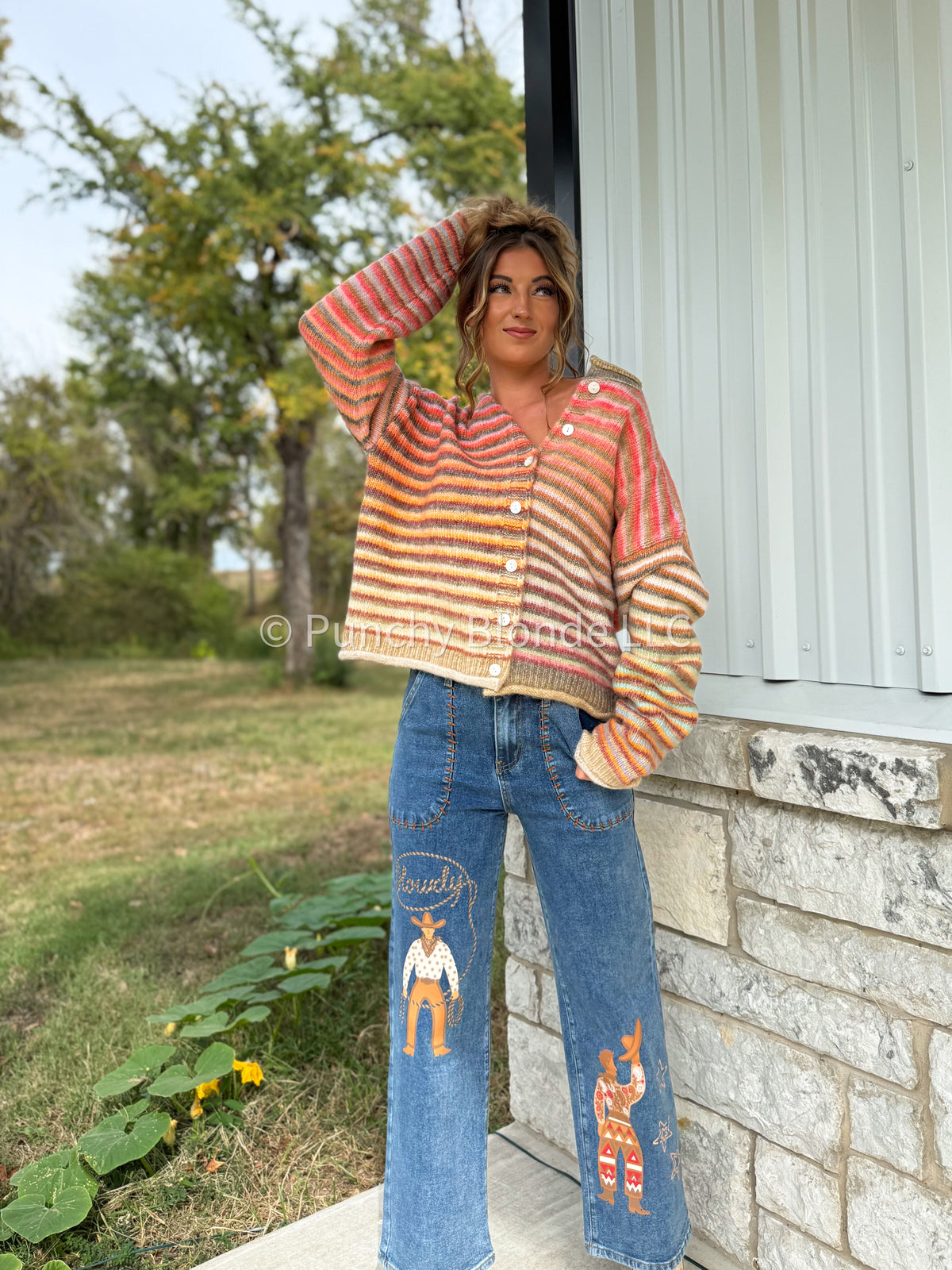 Sweater Weather Stripe Cardigan