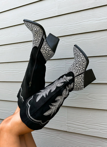 Two Steppin’ Rhinestone Cowgirl Boots