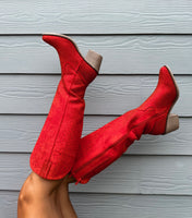 Fireball Rhinestone Cowgirl Boots