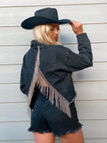 The Cowboy Way Black Fringe Jacket