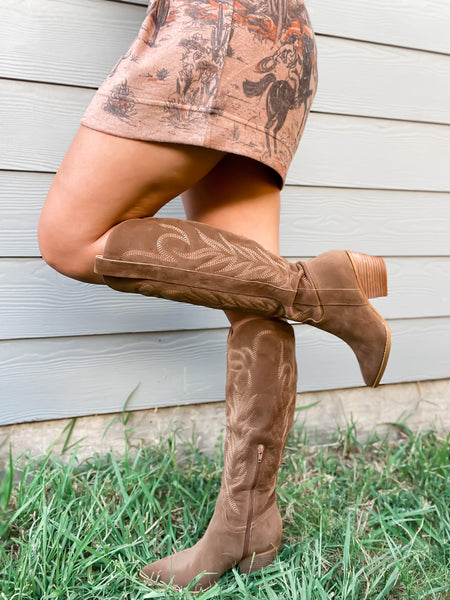 Chocolate Temptation Cowgirl Boots