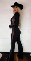 Sin City Rhinestone Jumpsuit