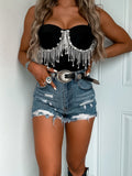 Summer Babe Dark Denim Shorts